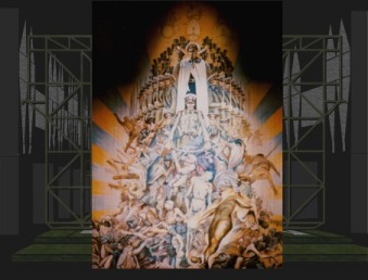 stage with front cloth