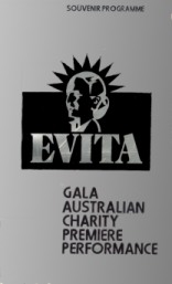 Opening Night playbill for Adelaide premiere